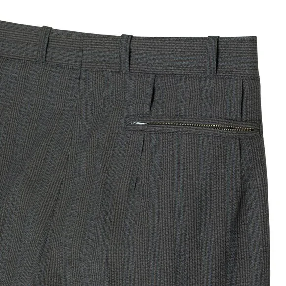 Sundazed (Germany) 70s, Sculptural Volume, High-Twist Wool, Blue Pinstripe